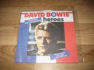 DAVID BOWIE - HEROES EN FRANÇAIS - 45T - NEUF - VINYLE BLEU EXCLUSIF À L'EXPO