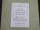 TRIO PASQUIER / MOZART - BACH / LES DISCOPHILES FRANCAIS 17-24