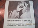 1958 SONNY TERRY Harmonica & Vocal Solos  LP 33  Record Blues music