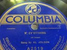 78RPM AL JOLSON STERLING TRIO N'Everything COLUMBIA A2519 77602 3H44 E+