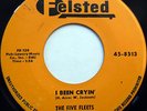 The FIVE FLEETS 45 I Been Cryin' / Oh What A Feelin' FELSTED label DOO WOP e5072