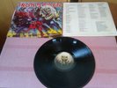 IRON MAIDEN L.P. 1982.   'THE NUMBER OF THE BEAST.'  1st PRESS   EMC3400.   EX .