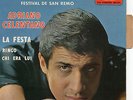 ADRIANO CELENTANO. LA FESTA. RINGO. RARE FRENCH EP 7