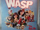 W.A.S.P.  THE REAL ME c/w LAKE OF FOOLS/WAR CRY-PROMO COPY + poster/fold-out 12