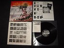 DEATHROW RAGING STEEL LP ORIGINAL NOISE 1987 + MERCHANDISING POSTCARD + INSERT 