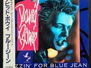 DAVID BOWIE ORIGINAL 8” JAPANESE JAZZIN FOR BLUE JEAN LASER DISC W/OBI & INSERT