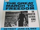 MARTIN LUTHER KING JR - Great March To Freedom [Vinyl LP] UK 1963 Speech *EXC*