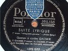 ALBAN BERG 4x78 rpm Set 'SUITE LYRIQUE' POLYDOR 595.135/138 Galimir Qt. RARE NM