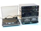 MITSUBISHI 602 603 ... RARE CHAINE HIFI STEREO RADIO CD K7 VINYLE . HDG VINTAGE