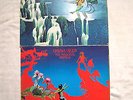 URIAH HEEP LP X 2 - MAGICIANS BIRTHDAY / DEMONS AND WIZARDS   PINK RIM ISLAND  