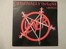 Slayer ?– Criminally Insane (Remix) - LP - Vinyl - LONX 133 - VG/NM