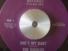 THE GIGOLOS-SHE'S MY BABY-POWER-RARE ORIGINAL GARAGE ROCK PUNK 45-NM
