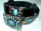 Elvis Style Turquoise Indian Concho Belt