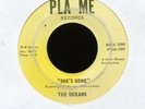 THE OCEANS She's Gone on Pla Me Ohio Garage 45 Hear