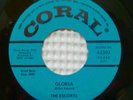 ESCORTS Gloria b/w Seven Wonders Of The World Rare CORAL 62302 Doo Wop 45 VG+