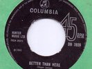 Roger James Four Better than here Columbia DB 7829 VG+ no centre