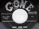 JOHNNY RIVERS Baby Come Back Long Long Walk 2-side KILLER 1958 Rockabilly 45 eZ