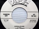 the JIVE TONES Geraldine Ding Ding Dong DOOWOP white label promo 45 on APT mg25