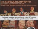 SDBR 3054 Shostakovich: Sym #9 Prokofiev: Lt. Kije 200g LP Everest Reissue NEW