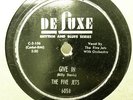 THE FIVE JETS Give In/Tell Me You're Mine DELUXE 6058 E- 78RPM DOO WOP HEAR