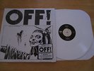 OFF  S/T LP WHITE VINYL black flag KEITH MORRIS oop UNPLAYED