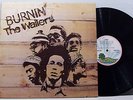THE WAILERS burnin' LP BOB MARLEY roots reggae ISLAND pink rim UK ORIG w/insert