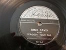 BLUES- KING DAVIS- RECORDED IN HOLLYWOOD 78 RPM- WAGGIN YOUR TAIL- RARE- LISTEN