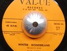 BLUE NOTES winter wonderland / holy nite 45 VAL-UE --- rare x-mas doo wop ---