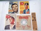 ELVIS PRESLEY 1956 PROMO TV GUIDE INTERVIEW RECORD W/MAGAZINES/CLIPPING RARE USA