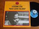 RARE LP COUSIN JOE BAD LUCK BLUES/BLACK & BLUE 1971 FRENCH ONLY JIMMY DAWKINS NM