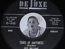 OTIS WILLIAMS & CHARMS 45 Tears Of Happiness/ I Knew It All The Time Deluxe 6185