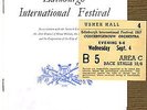 Concert Programme & Ticket USHER HALL Edinburgh CONCERTGEBOUW ORCHESTRA 1957