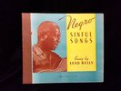 Leadbelly 'Negro Sinful Songs' 5x78 RPM Set EX Strong CleanBeautiful Copy Rare