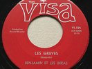 GARAGE Benjamin et les Inkas LES GREVES Visa 45 very rare Quebec Canadian