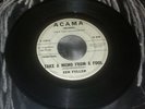 Zen Fuller ?– Doomsday/Take A Memo From A Fool  Acama Records rare Pop 45rpm