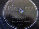 BLIND LEMON JEFFERSON 78 RPM RECORD-PARAMOUNT 12872-BED SPRING BLUES-YO YO BLUES