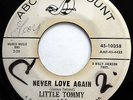 LITTLE TOMMY & THE ELGINS 45 Never Love Again / I Walk On PROMO Doo Wop mg528