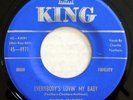 KING 4971 Charlie Feathers RARE orig 45 Rockabilly NM Everybody's Lovin' My Baby