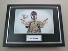 Ian Brown Signed Photo Framed 16x12 Stone Roses Memorabilia Autograph Display