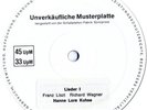 KUHSE Hanne-Lore WAGNER R. WAGNER S. LISZT Lieder PRIVATE Unissued LOW SHIP WW