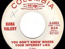 DANA VALERY - YOU DON'T KNOW WHERE YOUR INTEREST LIES - NORTHERN SOUL 45 - HEAR