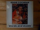 EDDIE COCHRAN * WORDS AND MUSIC * VINYL LP ROCKSTAR RSR-LP 1005 PLAYS GREAT