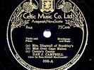Rare DAN J. CAMPBELL 78 rpm Cape Breton Fiddle Record CELTIC 006