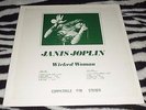 JANIS JOPLIN 33RPM LP WICKED WOMAN ROCK BLUES PSYCH FULL TILT BOOGIE MEMORY . MB