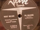 */VG+ Ricky Nelson -A Teenagers Romance/I'm Walking RARE Verve 10047 78rpm NICE