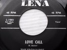 EBONAIRES Somewhere in my heart Love call DOOWOP R&B on LENA Records 45 mg598
