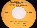 BRUCE LEE Enter The Dragon MOVIE Radio Spots PROMO 45 rpm 7
