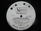 THE BEATLES A HARD DAY'S NIGHT UNITED ARTISTS SOUNDTRACK WHITE LABEL PROMO