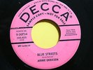ARNIE DERKSEN Rockabilly R&R PROMO 45rpm Blue Streets b/w Crazy Me LISTEN