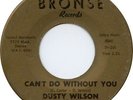 Dusty Wilson Bronse 1800 Can't Do Without You Northern Soul VG